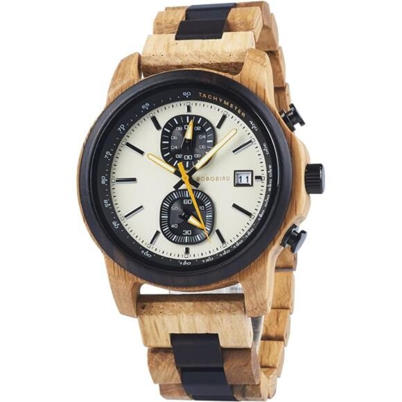 NEW Mens Luxury Business/Casual Wooden Watch - Picture 1 of 4